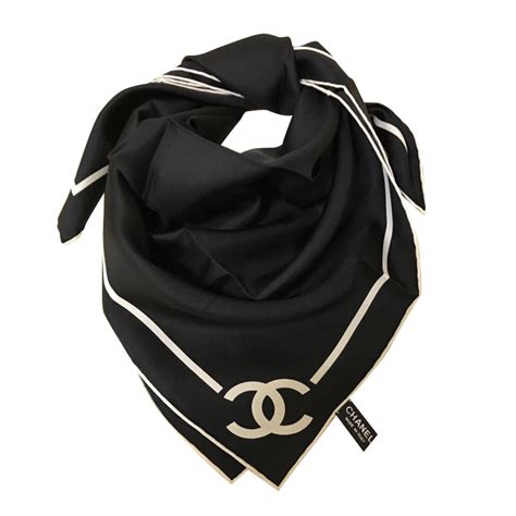 black sheer chanel scarf|chanel scarf price.